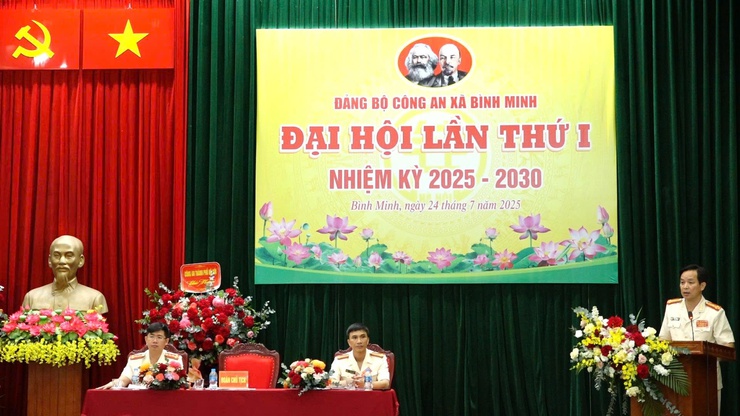 CÔNG AN XÃ BÌNH MINH TỔ CHỨC THÀNH CÔNG ĐẠI HỘI ĐẢNG BỘ LẦN THỨ I, NHIỆM KỲ 2025 – 2030- Ảnh 1.