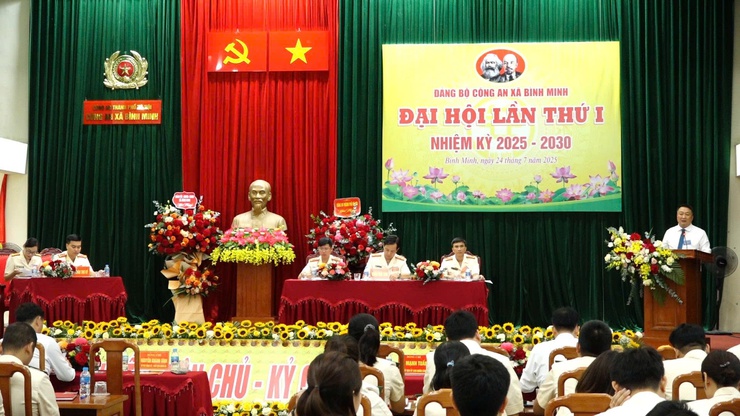 CÔNG AN XÃ BÌNH MINH TỔ CHỨC THÀNH CÔNG ĐẠI HỘI ĐẢNG BỘ LẦN THỨ I, NHIỆM KỲ 2025 – 2030- Ảnh 3.