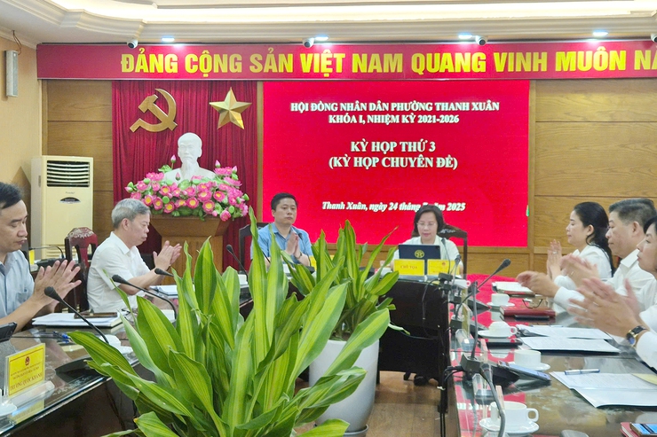HĐND phường Thanh Xuân tổ chức kỳ họp thứ 3- Ảnh 1.