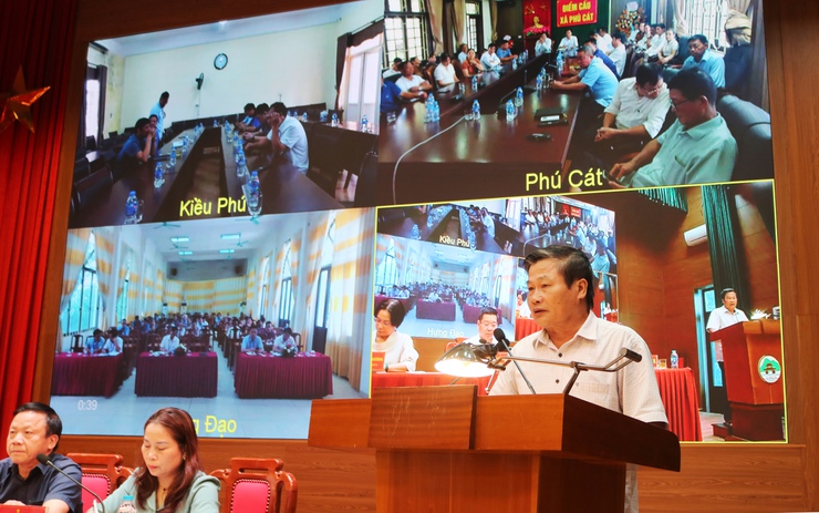 Cử tri 4 xã Quốc Oai, Kiều Phú, Phú Cát và Hưng Đạo đánh giá cao kỳ họp thứ hai mươi lăm HĐND thành phố Hà Nội- Ảnh 7.