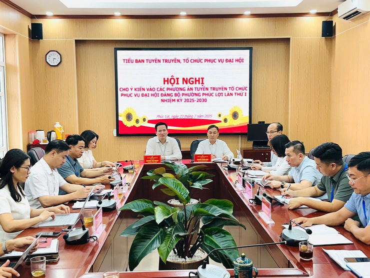 Hội nghị các Tiểu ban Đại hội Đảng bộ phường Phúc Lợi lần thứ I, nhiệm kỳ 2025-2030- Ảnh 1.