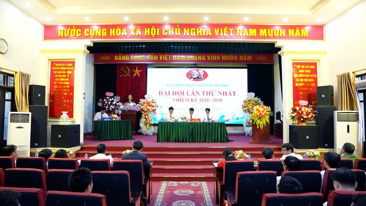 Đại hội Đảng bộ cơ quan UBND xã Dương Hoà lần thứ I, nhiệm kỳ 2025 – 2030 - Ảnh 1.