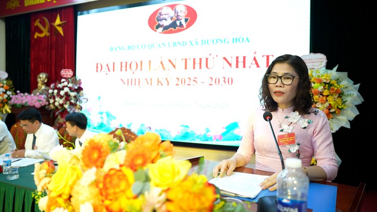 Đại hội Đảng bộ cơ quan UBND xã Dương Hoà lần thứ I, nhiệm kỳ 2025 – 2030 - Ảnh 5.