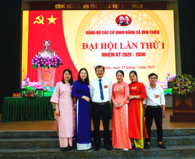 Đảng bộ các cơ quan Đảng xã Ứng Thiên tổ chức Đại hội lần thứ I, nhiệm kỳ 2025 – 2030- Ảnh 5.