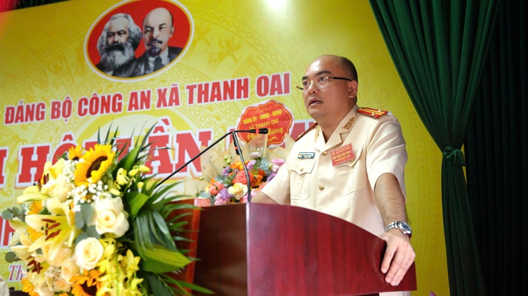 Đại hội Đảng bộ Công an xã Thanh Oai lần thứ I, nhiệm kỳ 2025-2030: Quyết tâm đáp ứng yêu cầu trong tình hình mới- Ảnh 9.