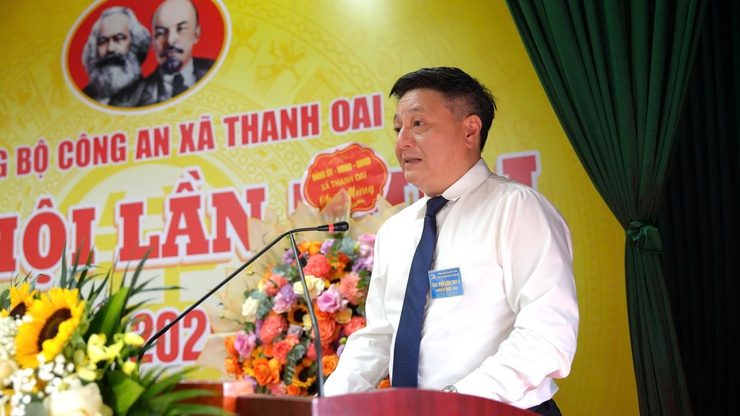 Đại hội Đảng bộ Công an xã Thanh Oai lần thứ I, nhiệm kỳ 2025-2030: Quyết tâm đáp ứng yêu cầu trong tình hình mới- Ảnh 8.