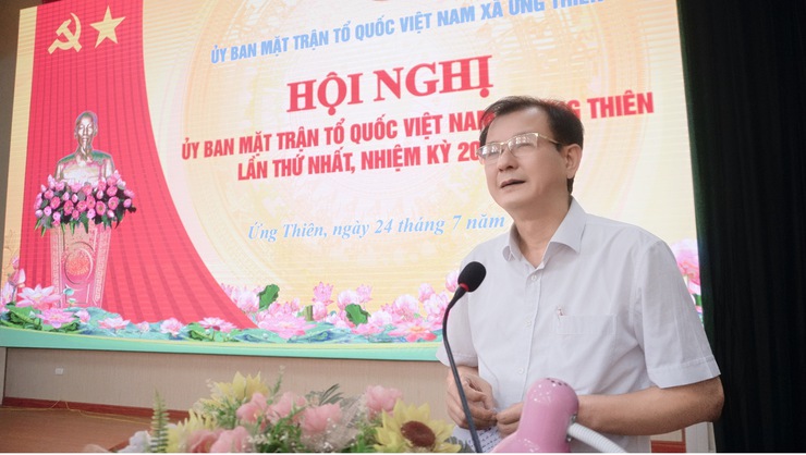 Hội nghị Uỷ ban MTTQ Việt Nam xã Ứng Thiên lần thứ nhất- Ảnh 2.