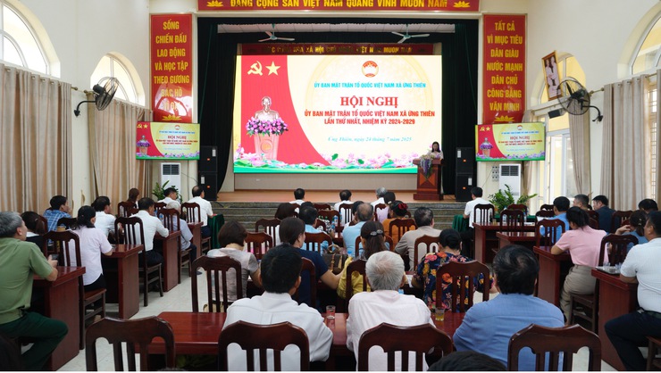 Hội nghị Uỷ ban MTTQ Việt Nam xã Ứng Thiên lần thứ nhất- Ảnh 3.