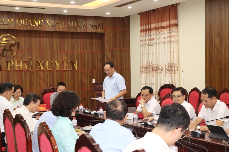 Kiểm tra công tác chuẩn bị Đại hội đại biểu Đảng bộ xã Phú Xuyên, nhiệm kỳ 2025 – 2030- Ảnh 1.