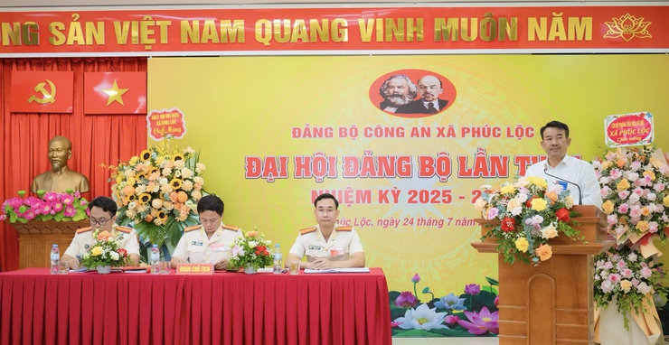 Đại hội Đảng bộ Công an xã Phúc Lộc lần thứ I, nhiệm kỳ 2025 – 2030- Ảnh 2.