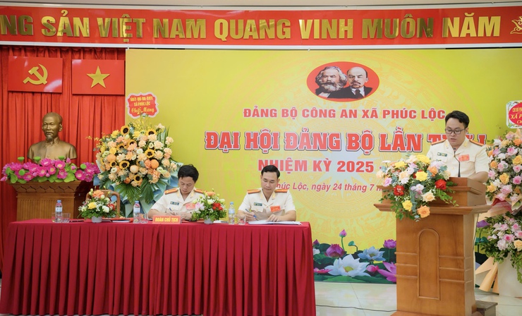 Đại hội Đảng bộ Công an xã Phúc Lộc lần thứ I, nhiệm kỳ 2025 – 2030- Ảnh 4.