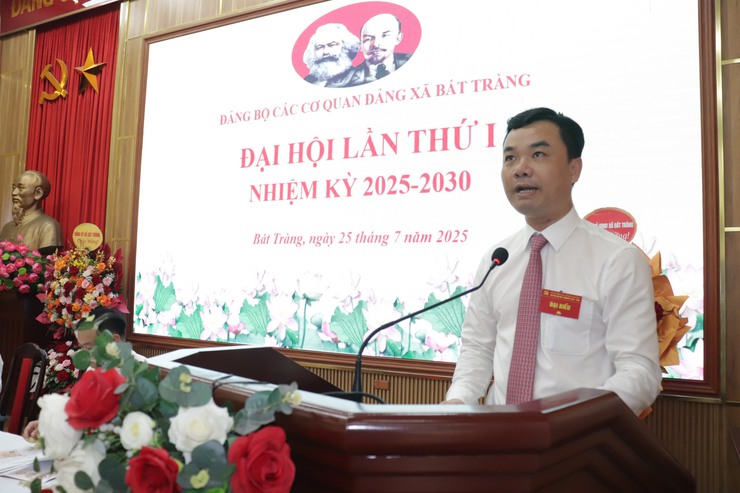 Đảng bộ các cơ quan Đảng xã Bát Tràng tổ chức thành công Đại hội lần thứ nhất, nhiệm kỳ 2025 - 2030- Ảnh 2.
