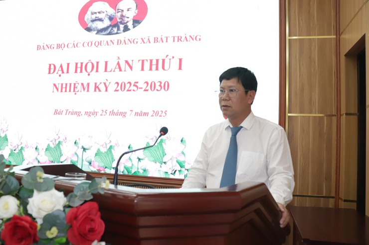 Đảng bộ các cơ quan Đảng xã Bát Tràng tổ chức thành công Đại hội lần thứ nhất, nhiệm kỳ 2025 - 2030- Ảnh 3.