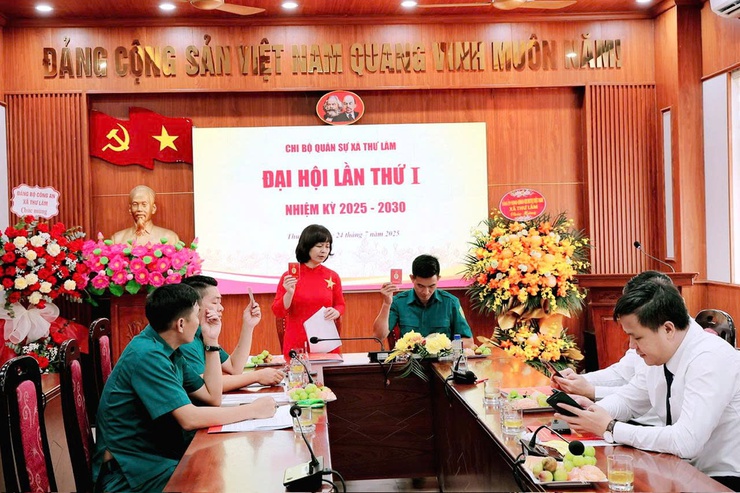 CHI BỘ QUÂN SỰ XÃ THƯ LÂM TỔ CHỨC THÀNH CÔNG ĐẠI HỘI CHI BỘ LẦN THỨ NHẤT, NHIỆM KỲ 2025-2030
- Ảnh 3.