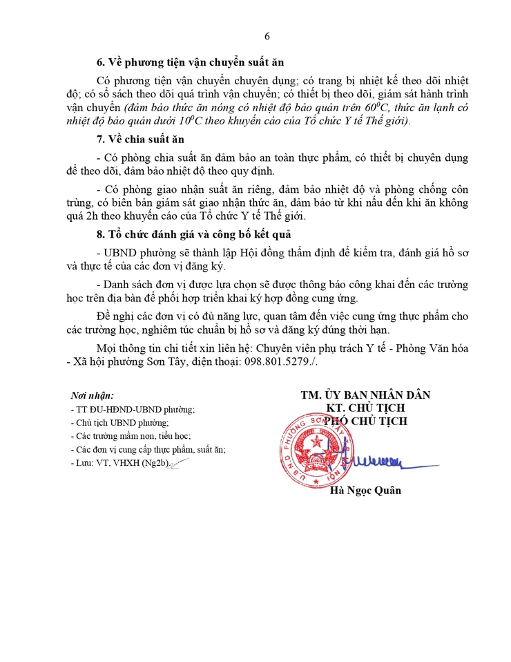 THÔNG BÁO VỀ VIỆC TIẾP NHẬN HỒ SƠ ĐỐI VỚI CÁC ĐƠN VỊ CÓ NHU CẦU CUNG CẤP THỰC PHẨM- Ảnh 6.