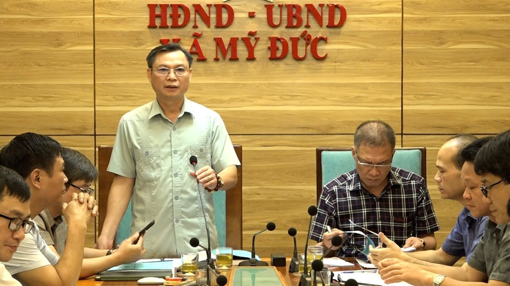 XÃ MỸ ĐỨC TẬP TRUNG ỨNG PHÓ VỚI THIÊN TAI VÀ CƠN BÃO SỐ 3 NĂM 2025- Ảnh 1.
