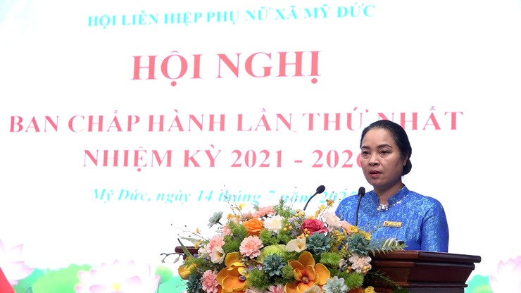 Hội LHPN xã Mỹ Đức công bố Quyết định thành lập và chỉ định Ban Chấp hành, Ban Thường vụ nhiệm kỳ 2021-2026- Ảnh 3.
