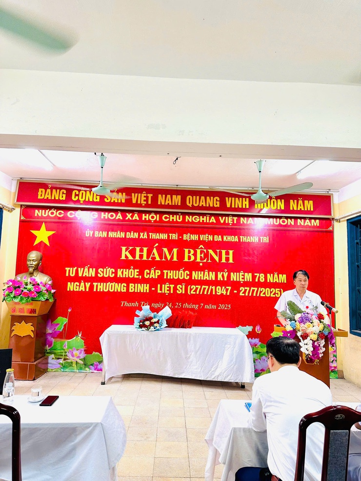 Xã Thanh Trì: Khám bệnh, tư vấn sức khỏe, cấp thuốc cho 273 trường hợp người có công, đối tượng chính sách nhân ngày Thương binh liệt sĩ- Ảnh 6.