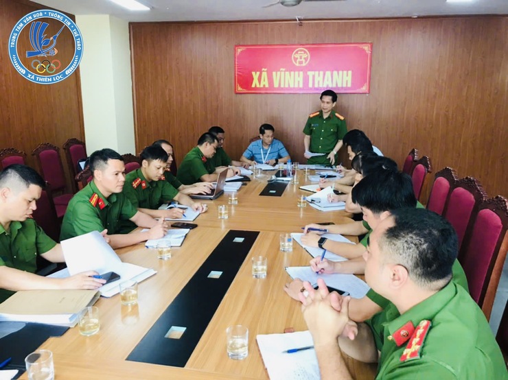 Đội Chữa cháy và CNCH khu vực số 3 tham mưu tổ chức làm việc, hướng dẫn UBND xã Thiên Lộc, UBND xã Vĩnh Thanh về việc triển khai thực hiện các nhiệm vụ trọng tâm, cấp bách về công tác PCCC và CNCH.- Ảnh 6.