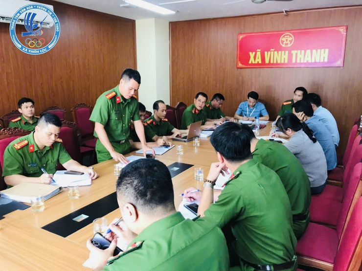 Đội Chữa cháy và CNCH khu vực số 3 tham mưu tổ chức làm việc, hướng dẫn UBND xã Thiên Lộc, UBND xã Vĩnh Thanh về việc triển khai thực hiện các nhiệm vụ trọng tâm, cấp bách về công tác PCCC và CNCH.- Ảnh 4.