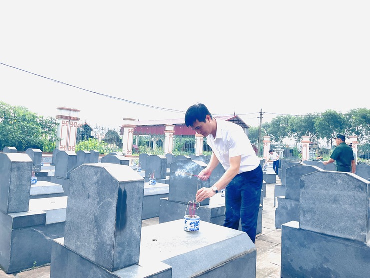 Đoàn lãnh đạo Đảng ủy - HĐND - UBND - UB MTTQ Việt Nam xã Thiên Lộc viếng Nghĩa trang liệt sỹ nhân kỷ niệm 78 năm ngày Thương binh - Liệt sỹ (27/7/1947 - 27/7/2025)- Ảnh 37.