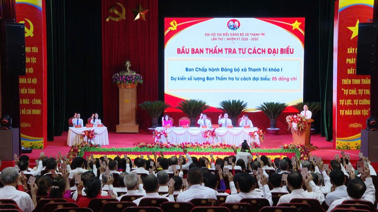 Xã Thanh Trì: Tưng bừng cờ hoa chào mừng Đại hội Đảng bộ xã lần thứ I, nhiệm kỳ 2025 - 2030- Ảnh 7.