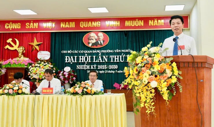 ĐẢNG BỘ CHI BỘ CÁC CƠ QUAN ĐẢNG PHƯỜNG YÊN NGHĨA TỔ CHỨC THÀNH CÔNG ĐẠI HỘI LẦN THỨ I, NHIỆM KỲ 2025 – 2030- Ảnh 4.