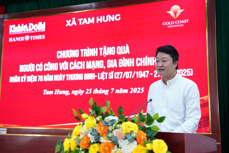 Tam Hưng: Chính quyền địa phương, Báo Kinh tế & Đô thị và Tập đoàn Bờ Biển Vàng tri ân các gia đình chính sách- Ảnh 2.