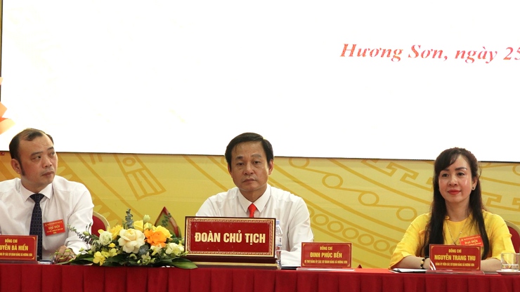 Đại hội Đảng bộ các cơ quan Đảng xã Hương Sơn lần thứ I- Ảnh 8.