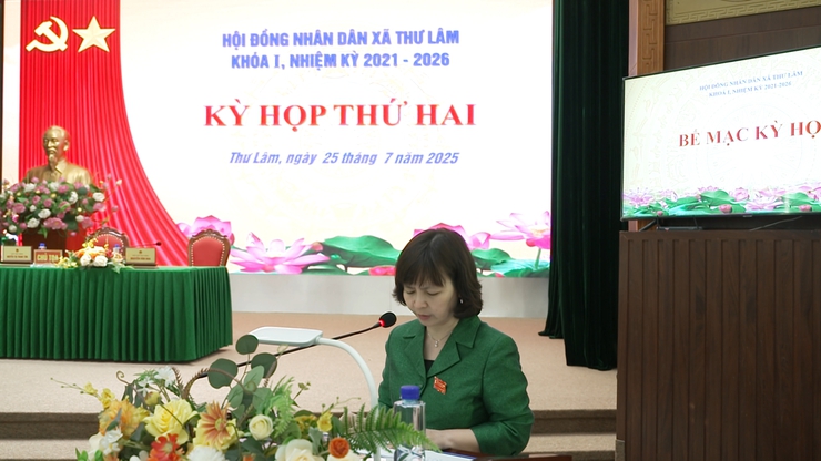 HĐND XÃ THƯ LÂM KHÓA I, NHIỆM KỲ 2021-2026 TỔ CHỨC KỲ HỌP THỨ HAI.- Ảnh 10.