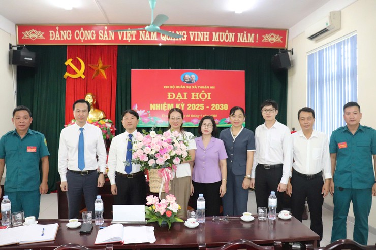 Đại hội Chi bộ Quân sự xã Thuận An lần thứ I, nhiệm kỳ 2025- 2030: Dấu mốc quan trọng trong công tác xây dựng lực lượng vũ trang địa phương- Ảnh 5.