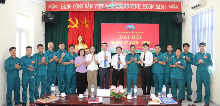 Đại hội Chi bộ Quân sự xã Thuận An lần thứ I, nhiệm kỳ 2025- 2030: Dấu mốc quan trọng trong công tác xây dựng lực lượng vũ trang địa phương- Ảnh 6.
