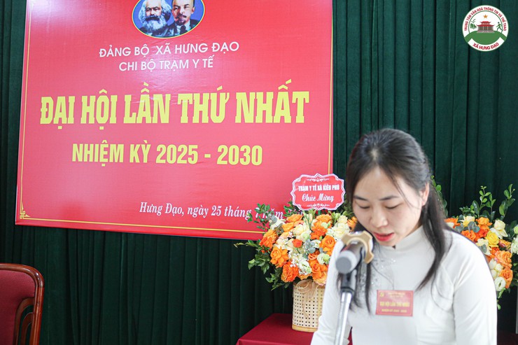 Chi bộ Trạm Y tế xã Hưng Đạo tổ chức Đại hội lần thứ I nhiệm kỳ 2025-2030- Ảnh 14.