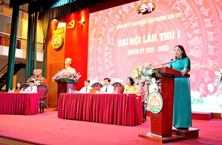 Đại hội Đảng bộ UBND phường Sơn Tây lần thứ I, nhiệm kỳ 2025-2030- Ảnh 2.