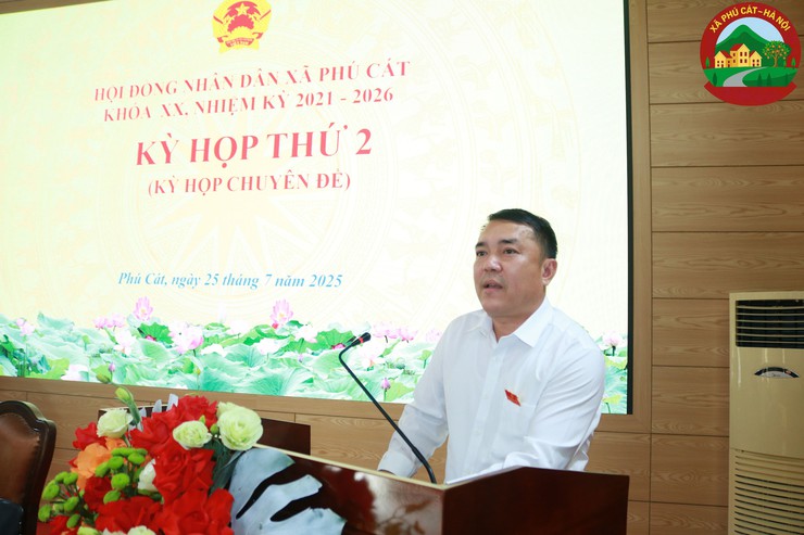 Phú Cát tổ chức thành công kỳ họp thứ 2 HĐND xã Phú Cát khóa XX, nhiệm kỳ 2021-2026- Ảnh 5.