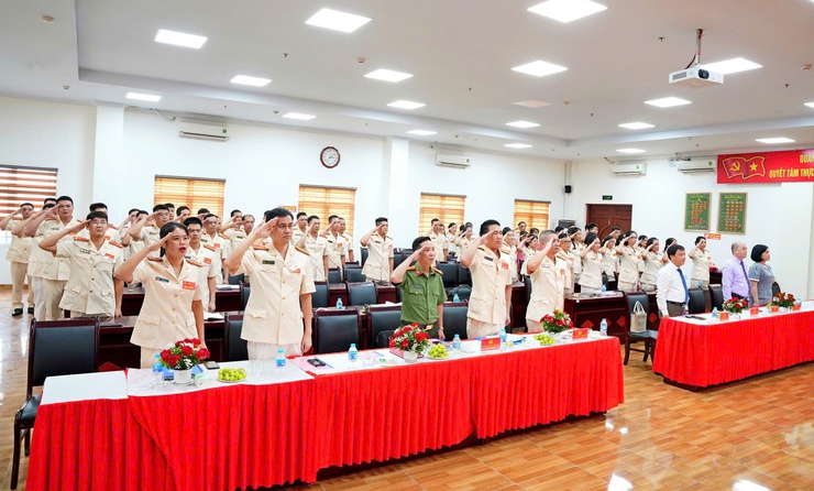 Đại hội Đảng bộ Công an phường Sơn Tây lần thứ I, nhiệm kỳ 2025–2030- Ảnh 2.