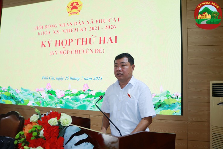 Phú Cát tổ chức thành công kỳ họp thứ 2 HĐND xã Phú Cát khóa XX, nhiệm kỳ 2021-2026- Ảnh 6.
