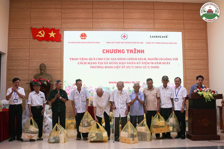 Xã Hưng Đạo Trao quà nhân đạo – tri ân người có công với cách mạng- Ảnh 7.