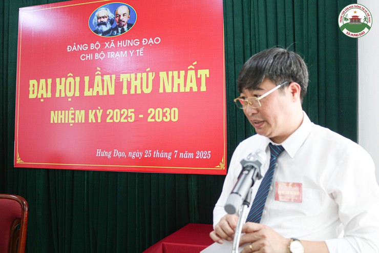 Chi bộ Trạm Y tế xã Hưng Đạo tổ chức Đại hội lần thứ I nhiệm kỳ 2025-2030- Ảnh 9.