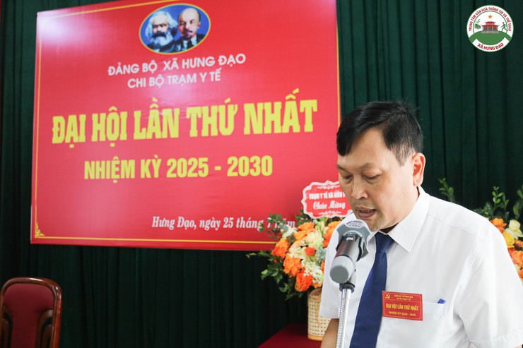 Chi bộ Trạm Y tế xã Hưng Đạo tổ chức Đại hội lần thứ I nhiệm kỳ 2025-2030- Ảnh 7.