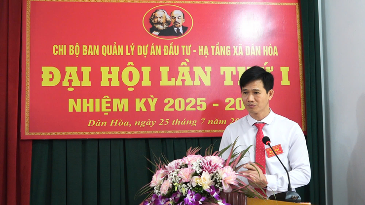 Đại hội Chi bộ Ban Quản lý Dự án Đầu tư – Hạ tầng xã Dân Hòa nhiệm kỳ 2025–2030 thành công tốt đẹp- Ảnh 4.