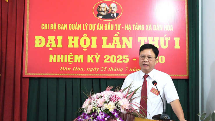 Đại hội Chi bộ Ban Quản lý Dự án Đầu tư – Hạ tầng xã Dân Hòa nhiệm kỳ 2025–2030 thành công tốt đẹp- Ảnh 5.