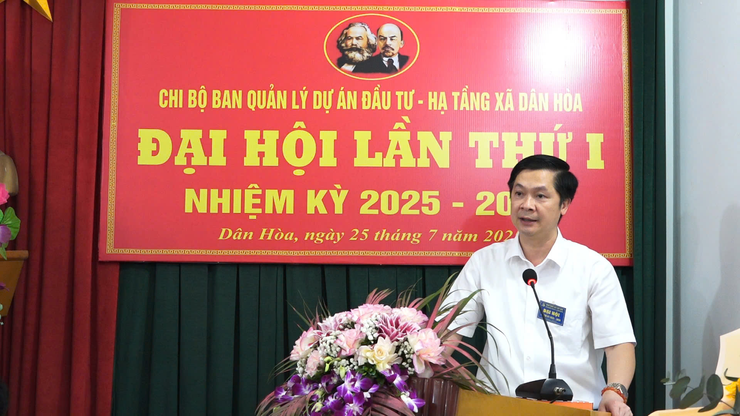 Đại hội Chi bộ Ban Quản lý Dự án Đầu tư – Hạ tầng xã Dân Hòa nhiệm kỳ 2025–2030 thành công tốt đẹp- Ảnh 7.