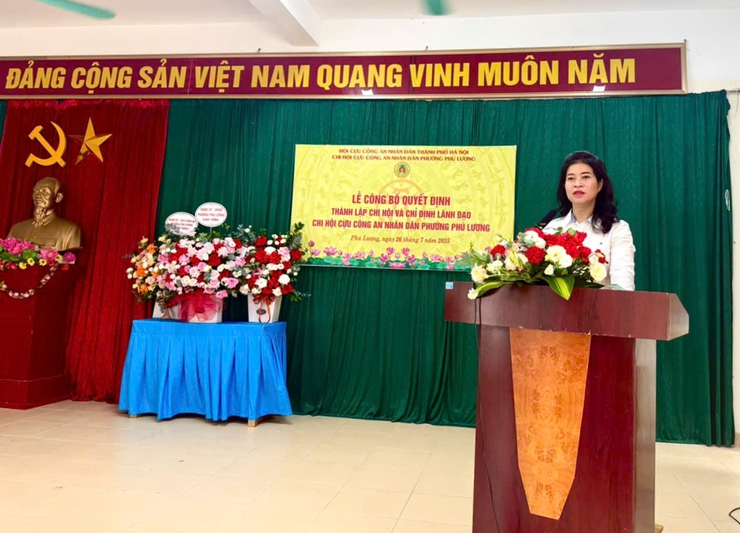 Công bố Quyết định thành lập Chi hội Cựu Công an nhân dân phường Phú Lương- Ảnh 2.
