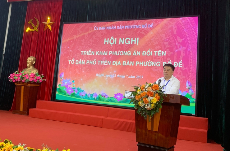 Phường Bồ Đề triển khai Hội nghị tổ chức lấy ý kiến nhân dân về Phương án đổi tên tổ dân phố sau sắp xếp đơn vị hành chính cấp xã của Thành phố Hà Nội- Ảnh 4.