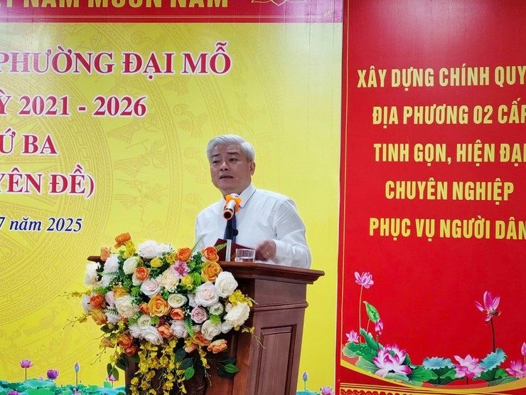 HĐND phường thông qua Nghị quyết về Kế hoạch thực hiện nhiệm vụ phát triển kinh tế - xã hội, quốc phòng – an ninh 6 tháng cuối năm 2025- Ảnh 2.