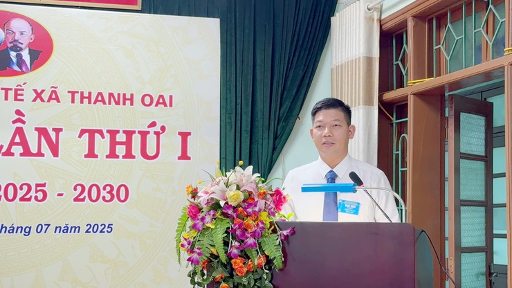 Đại hội Đảng bộ Trạm y tế xã Thanh Oai lần thứ nhất, nhiệm kỳ 2025 - 2030- Ảnh 2.