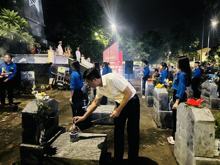 LỄ THẮP NẾN TRI ÂN CÁC BÀ MẸ VIỆT NAM ANH HÙNG, 
CÁC ANH HÙNG LIỆT SĨ TẠI NGHĨA TRANG LIỆT SĨ XÃ THIÊN LỘC
- Ảnh 15.