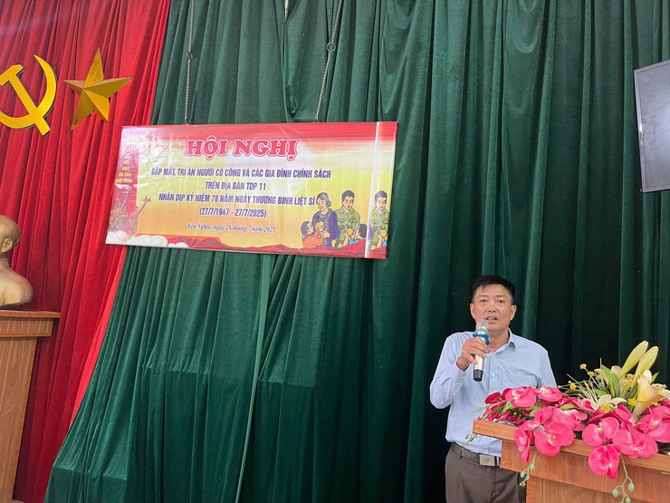 Tổ dân phố 11Y phường Yên Nghĩa tổ chức Hội nghị gặp mặt, tri ân người có công và các gia đình chính sách nhân kỷ niệm 78 năm Ngày Thương binh - Liệt sĩ- Ảnh 4.