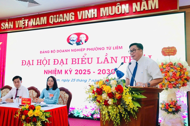 Đảng bộ Doanh nghiệp Phường Từ Liêm tổ chức thành công Đại hội  đại biểu lần thứ I, nhiệm kỳ 2025 - 2030- Ảnh 4.